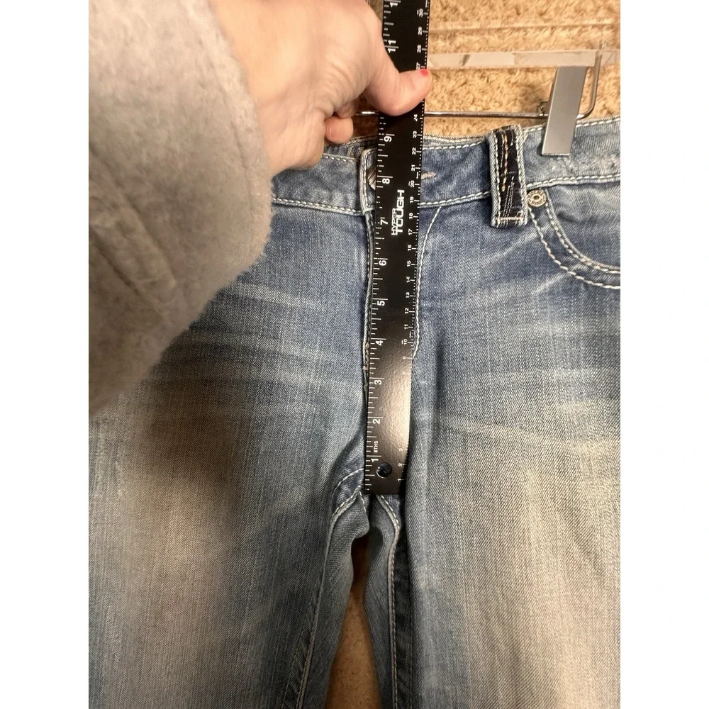 Miss Me Bootcut Jeans Size 30 Low Rise Embroidered Flap Pocket Y2K Western